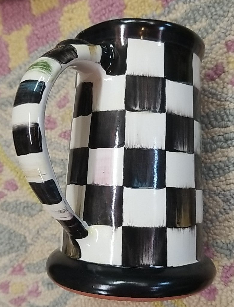 MACKENZIE CHILDS Courtly Check Mug - Stein- Ceramic-retired
