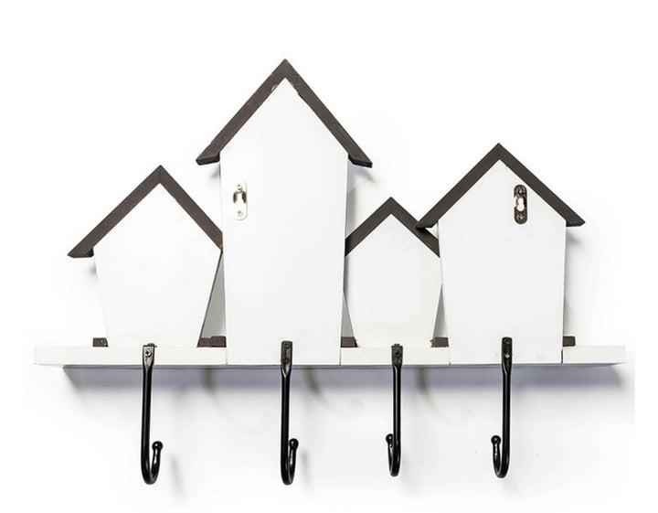 Mackenzie Childs Home  Sign with black metal hooks Sweaters- Courtly Check Nib