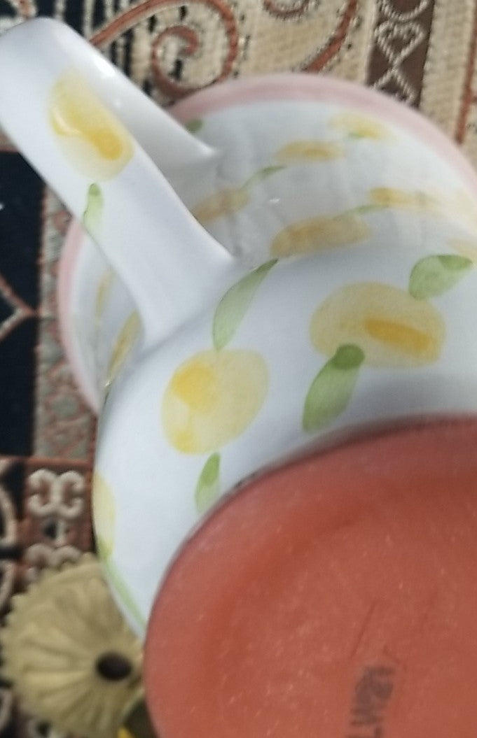 MacKenzie Childs  Wallcourt Fenwick Footed Mug  - 12 Oz- Retired