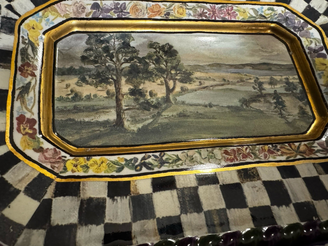 Mackenzie Childs 1991 MacLachlan Plate 10.5”x7.5”Second Edition