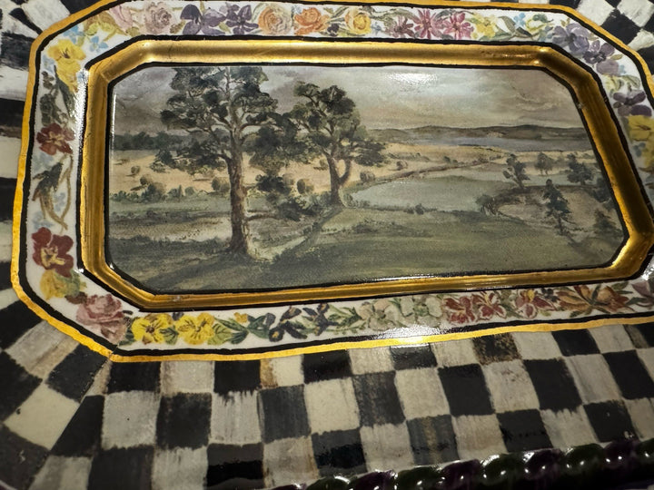 Mackenzie Childs 1991 MacLachlan Plate 10.5”x7.5”Second Edition