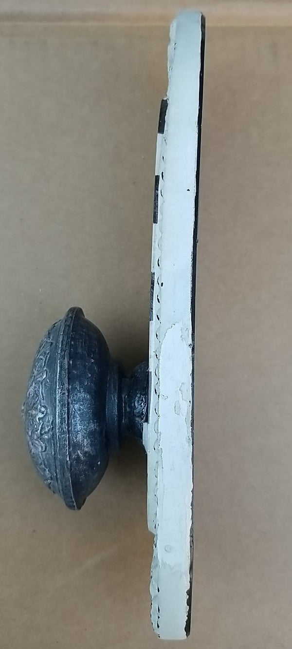 Mackenzie Childs Courtly Check Door Knob Hooks-set Of 3