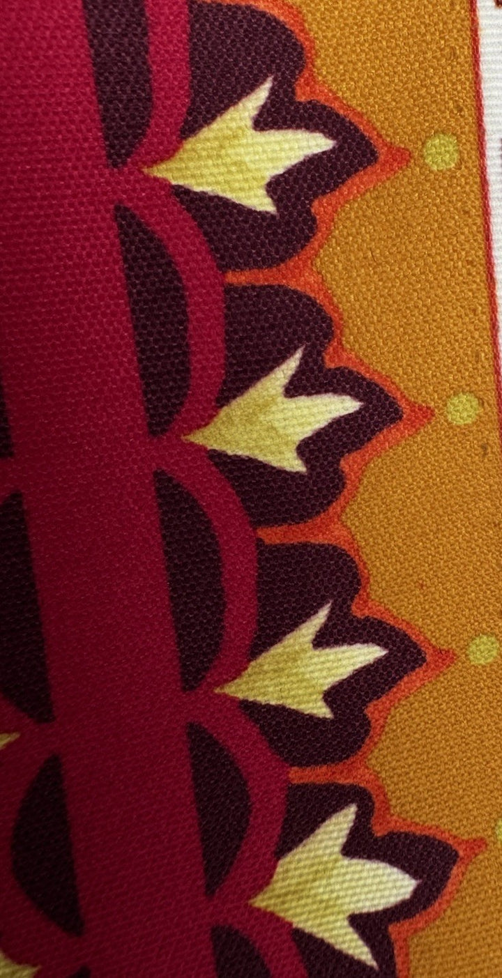 MacKenzie Childs Fabric By The 1/2 Yard Outdoor Sunburst Fabric New