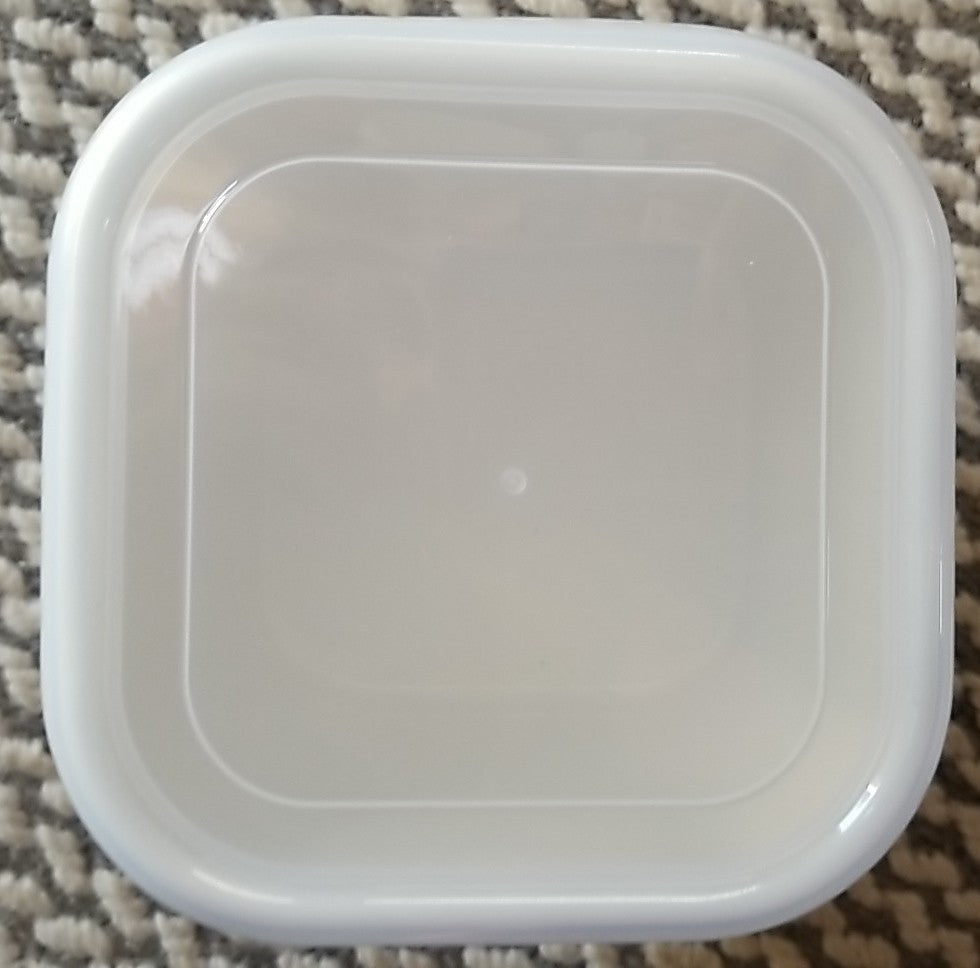 MacKenzie Childs Butterfly Garden Square Enamel Storage Container- New