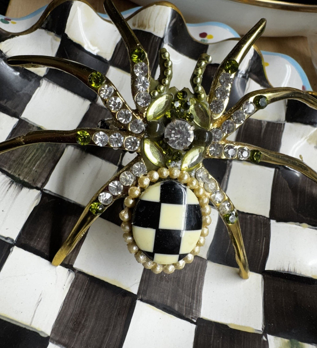 Mackenzie Childs Charlotte Spider Napkin Ring Retired- Retired