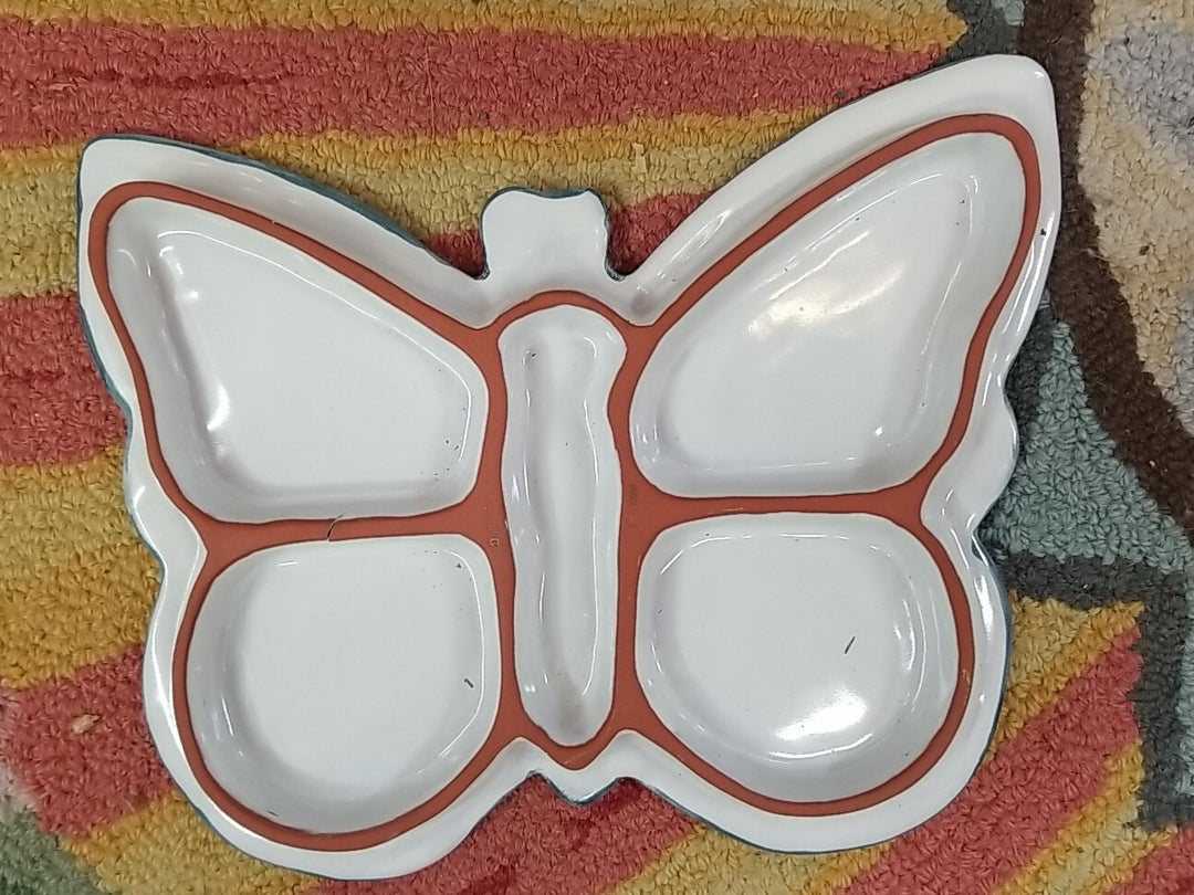 Mackenzie Childs Butterfly Trivet Retired Ceramic