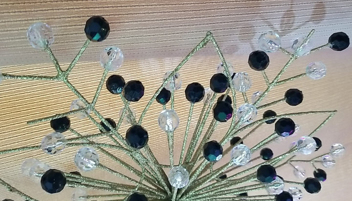 Mackenzie Childs Beaded Large  Snowflake 15”  Hanging Ornament  Huge-retired