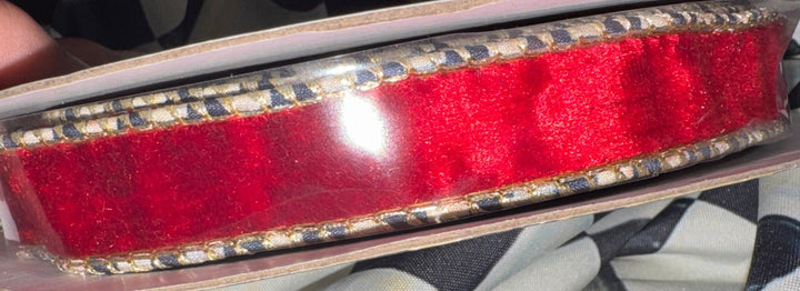 MacKenzie Childs Christmas Magic Wired Edge Ribbon  1”W x 10 Yd.  NEW