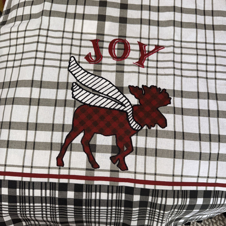 MACKENZIE-CHILDS  Tartan Moose DISH TOWEL New 18”x28” Retired