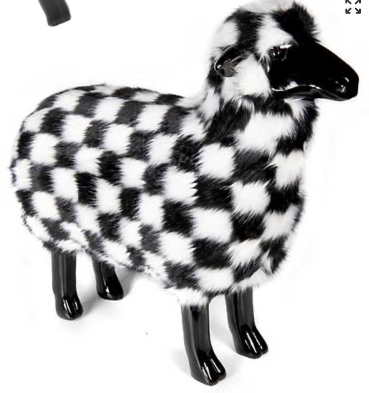 MacKENZIE CHILDS Retired Shaggy COURTLY CHECK SHEEP LARGE New