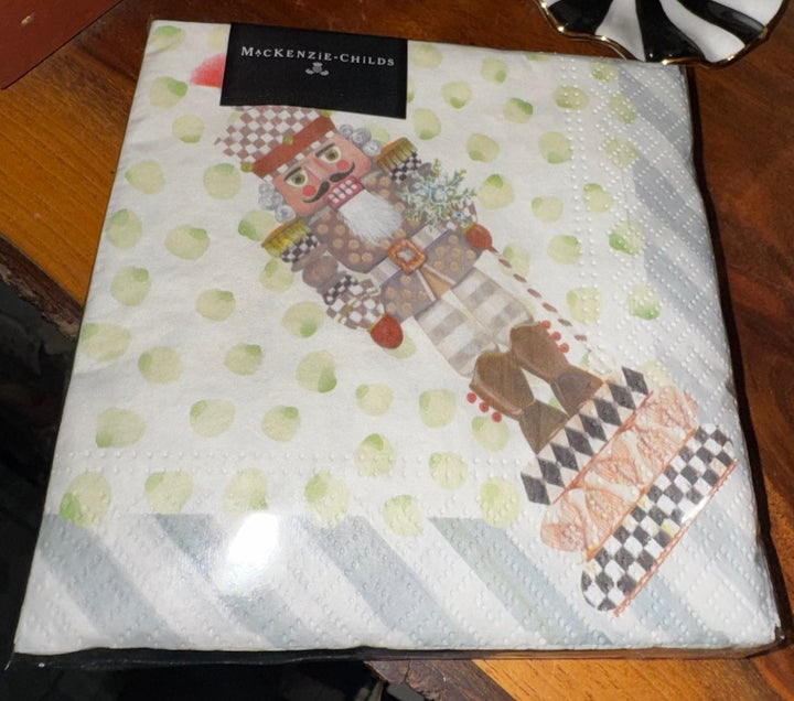 Mackenzie Childs Nutcracker Paper Cocktail Napkins 20 pack, Retired