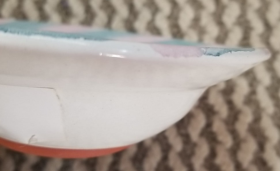 Mackenzie Childs Ceramic 6 inch Berry Bowl Taylor Cayuga- Excellent 1988