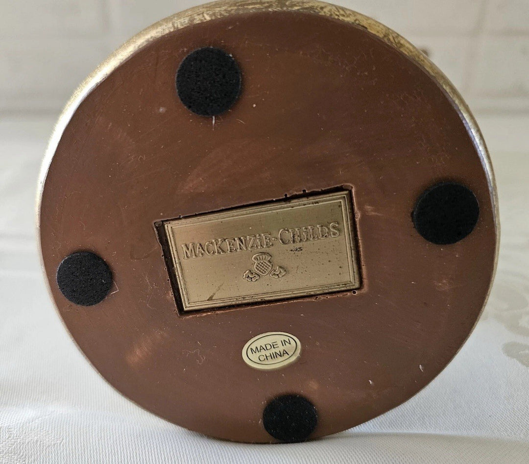 NEW Mackenzie Childs COURTLY CHECK BAT CANDLE HOLDER  Wonderful M-C Whimsy