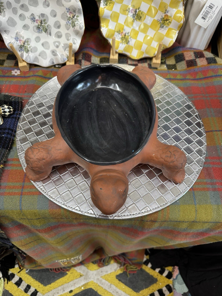Mackenzie Childs Ceramic Turtle Tureen  Base Terracotta Component Retired