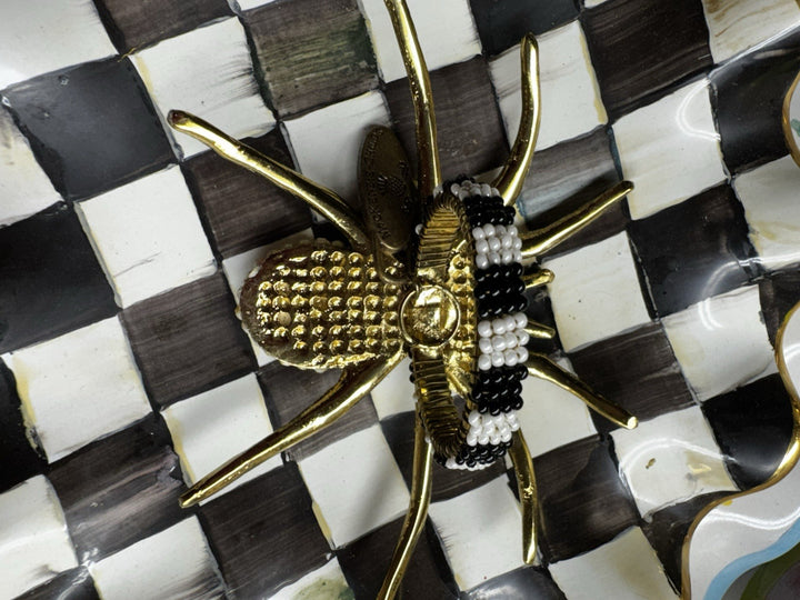 Mackenzie Childs Charlotte Spider Napkin Ring Retired- Retired