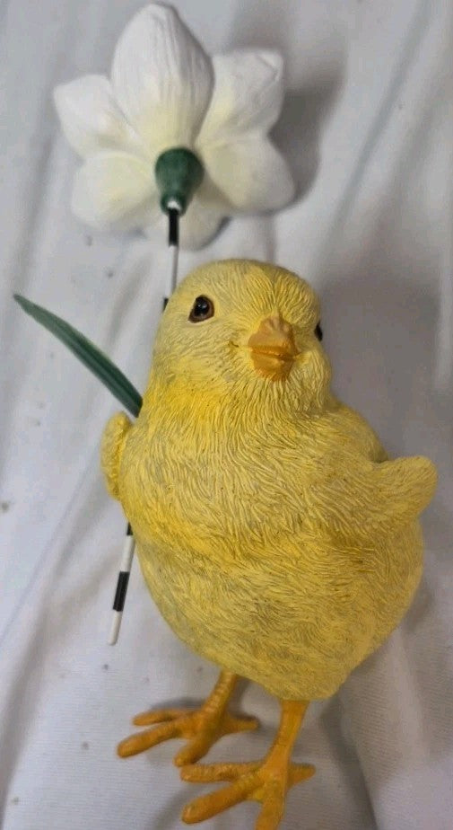 Mackenzie Childs Rose Garden Chicks With Flowers Courtly Check Set of 3- Nib