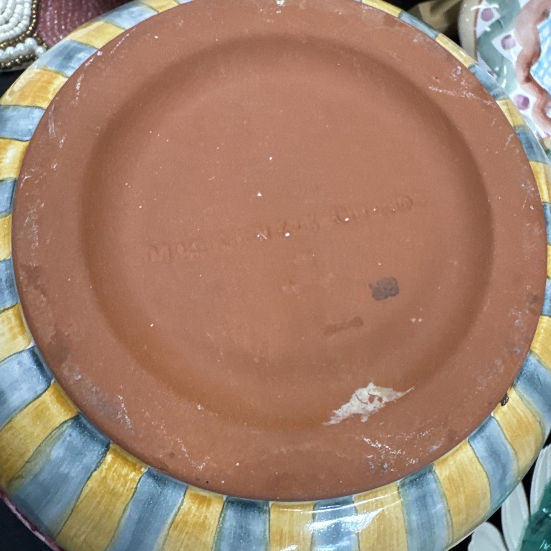 Mackenzie Childs Ceramic Piccadilly Medium Size Mixing  Bowl-9” 2005