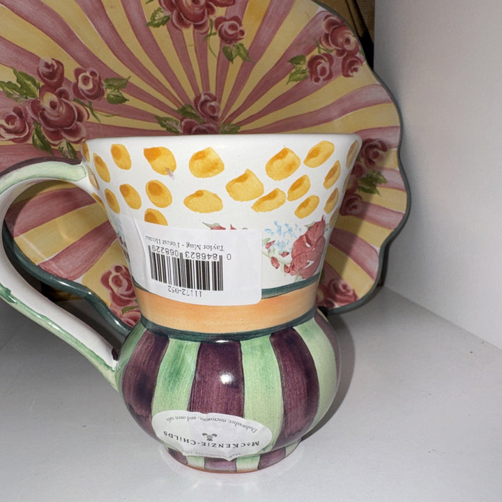MacKenzie Childs Ceramic  Taylor Retired Forest Home Globe Mug New