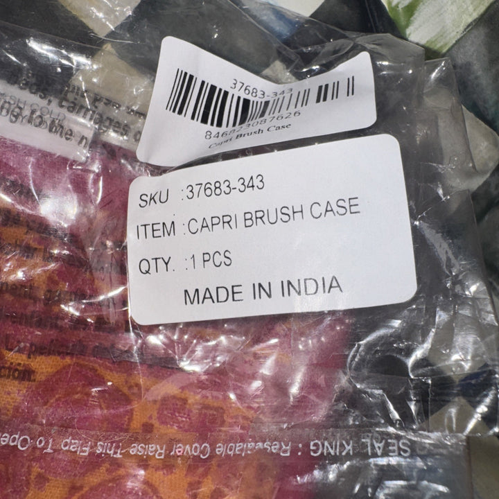 mackenzie childs Capris Brush Bag Bag 9.5”X 5.5 Retired Pattern New In Bag