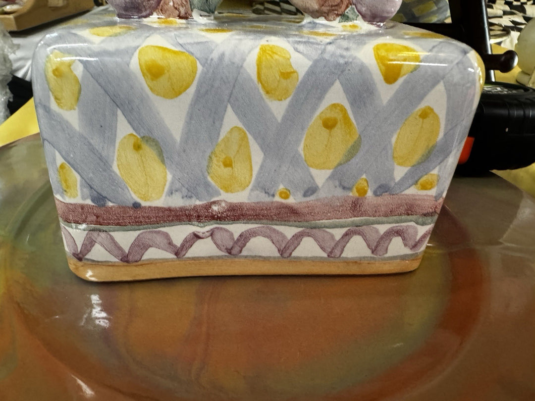Mackenzie Childs Vintage Ceramic Taylor  Aalsmeer Cover only  For  Butter Dish