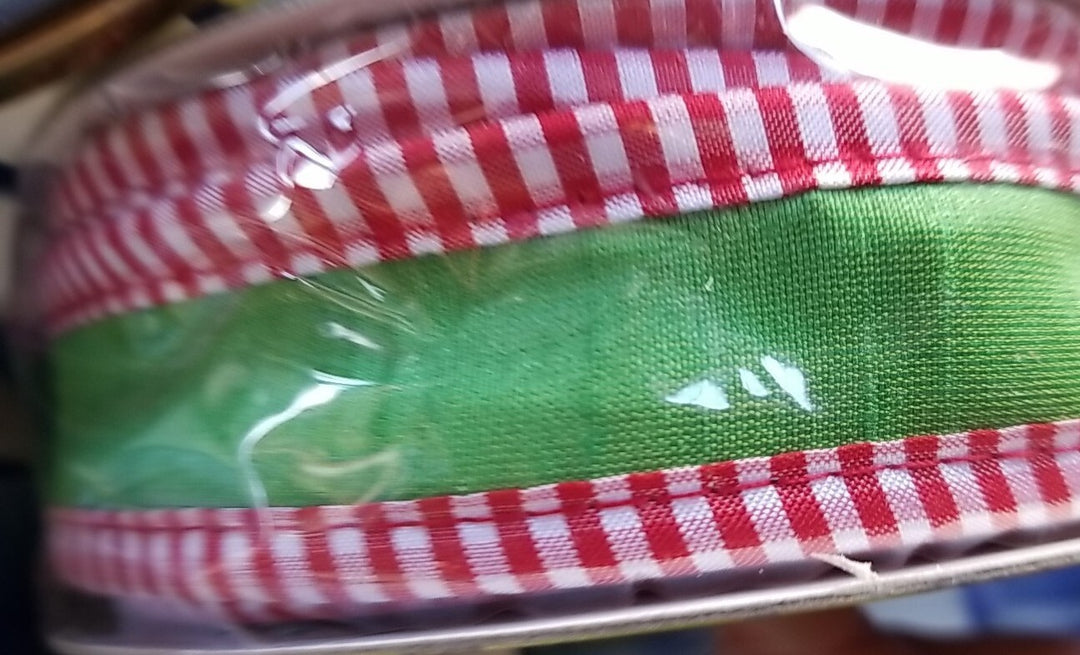 Mackenzie Childs JOLLY HOLIDAY 1" Wide Wire RIBBON NEW 10YD Retired