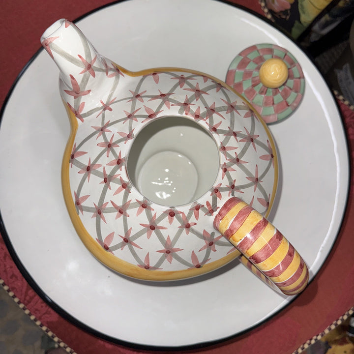 Mackenzie Childs Ceramic Brighton pavilion  Teapot- Retired