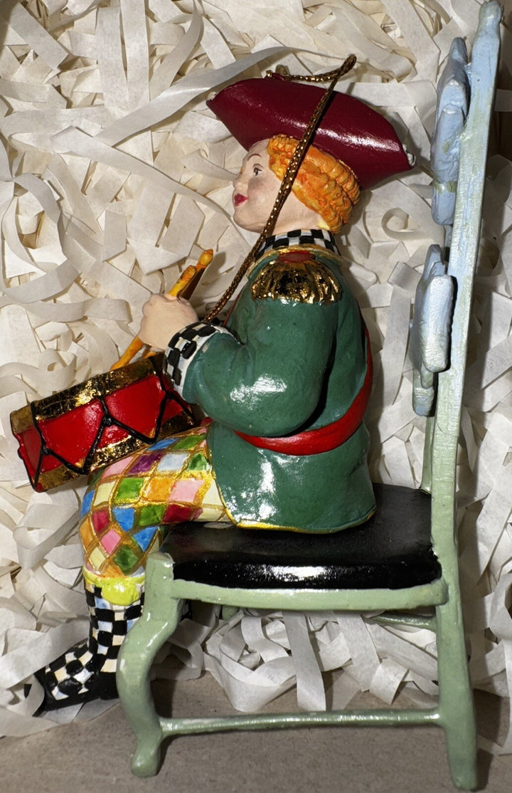 Mackenzie Childs Twelve Days Of Christmas Drummer Drumming  With Box