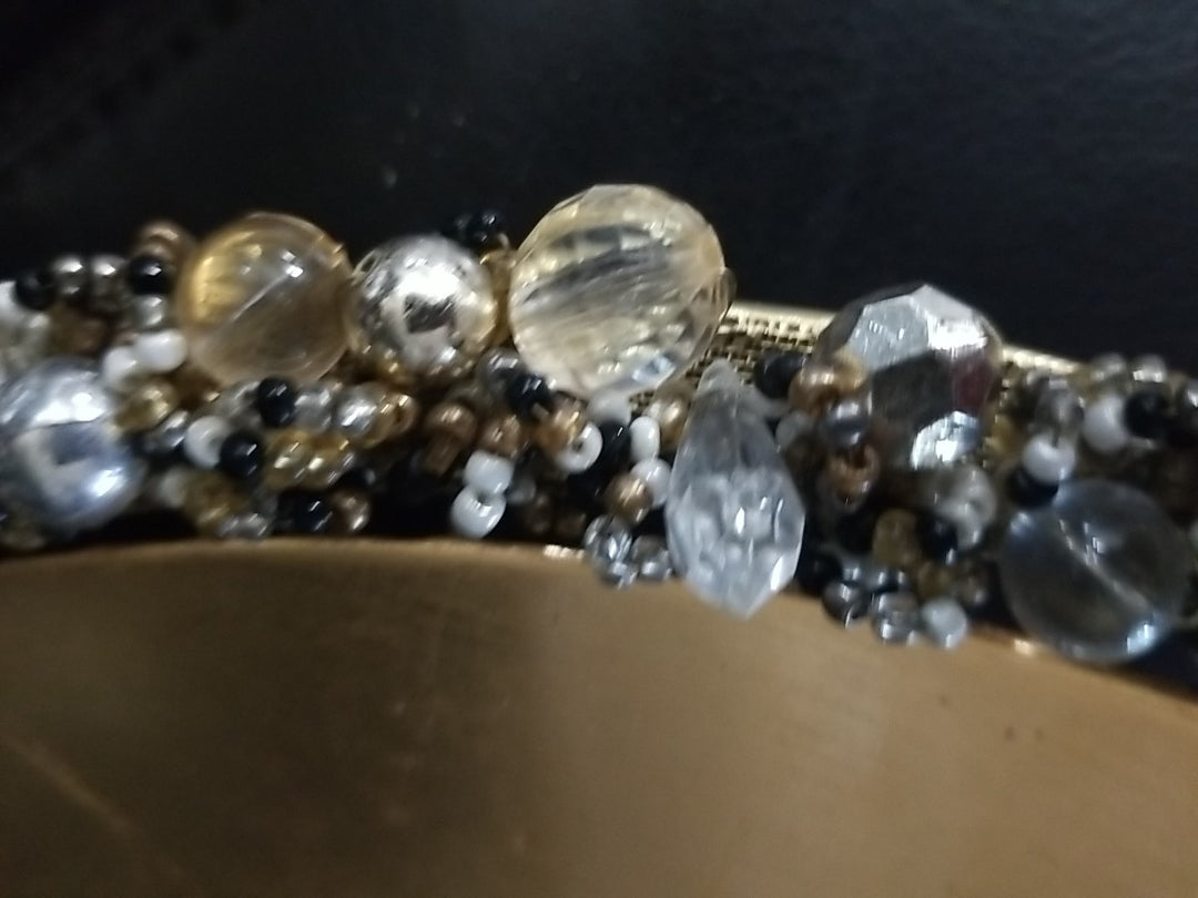 Mackenzie Childs  Precious Metals Beaded Charger Ring- Retired HTF