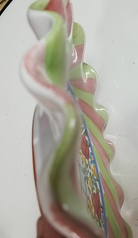 MacKenzie Childs Taylor Glen Park Dessert Salad Plate 9” Fluted- New 2011