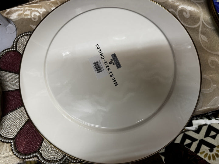 Mackenzie Childs  Tartan Latta  Enamel Serving Platter  16” - New
