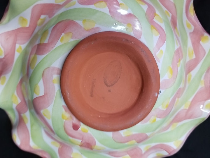 Mackenzie Childs Fluted 12" Serving bowl  Wallcourt  Luscomb / Charmain