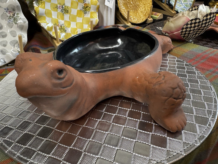 Mackenzie Childs Ceramic Turtle Tureen  Base Terracotta Component Retired