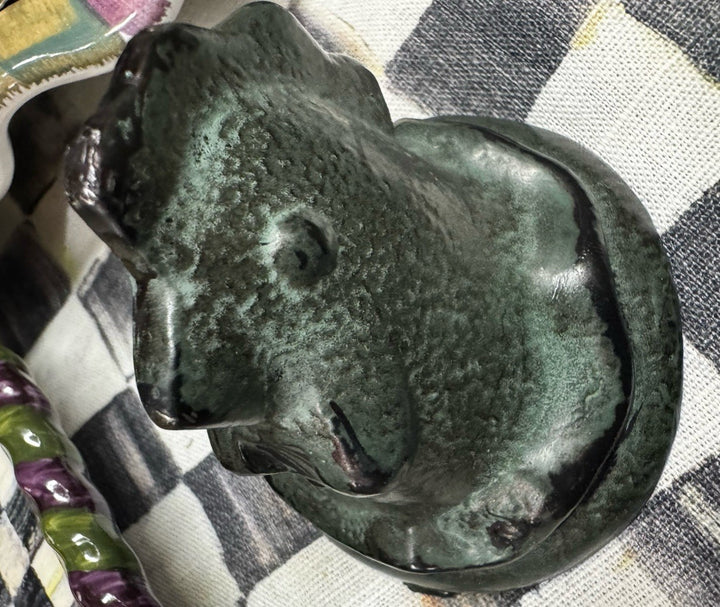 Mackenzie Childs One Chicken -Rooster Green Metal Drawer Pulls Handles Knobs