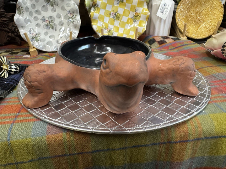 Mackenzie Childs Ceramic Turtle Tureen  Base Terracotta Component Retired