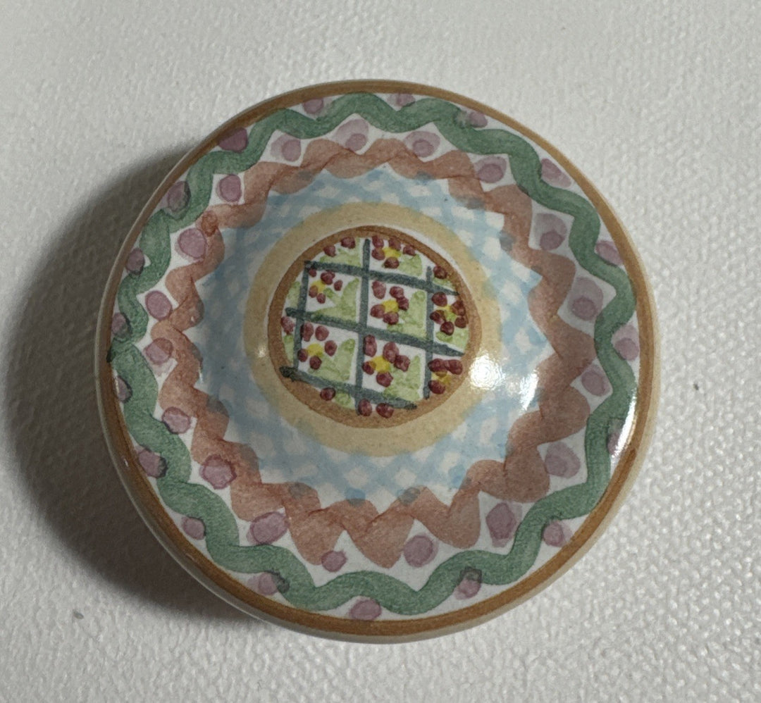 Mackenzie Childs One Heather Taylor Drawer Pull - One Knob  2.25” Retired