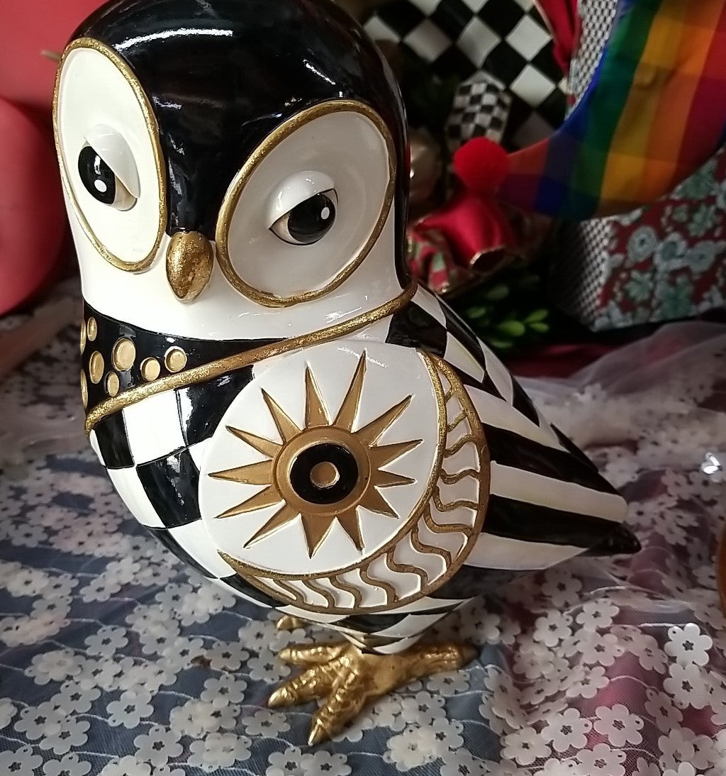 Mackenzie Childs Cosmique Owl- Star- New