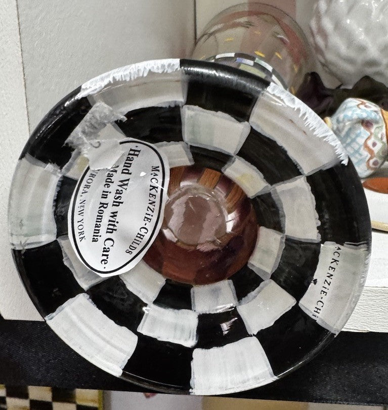 Mackenzie Childs  Speakeasy Pilsner Glass RETIRED Excellent 11” Tall