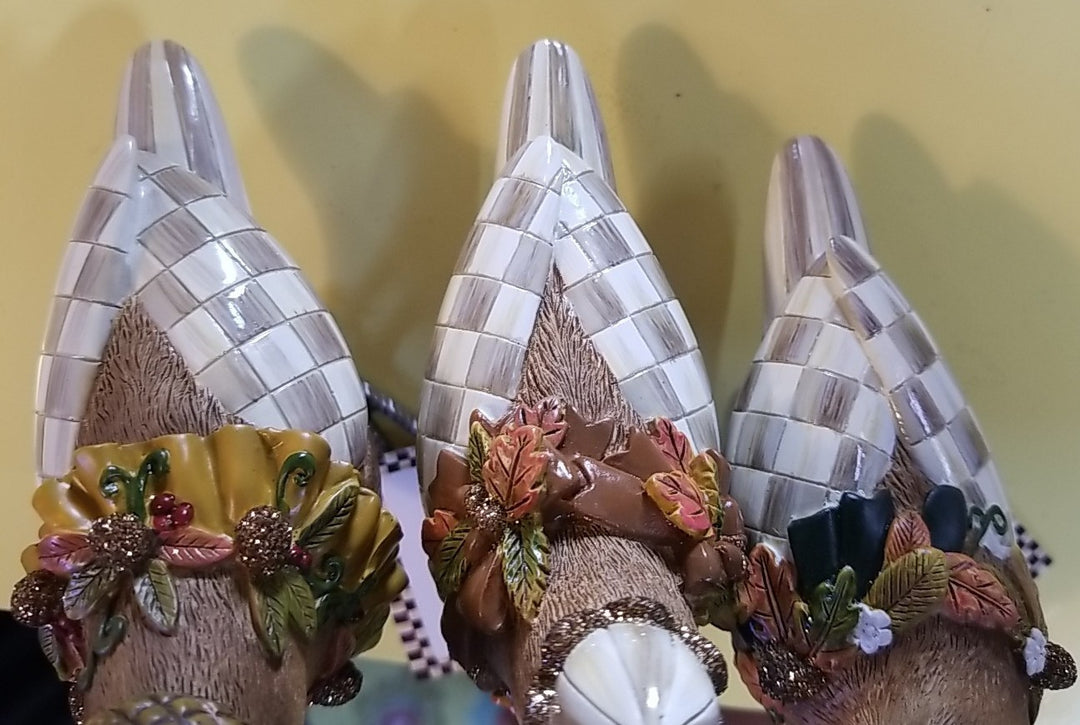 Mackenzie Autumnology Birds Childs Set Of 3 Figurines New In Box