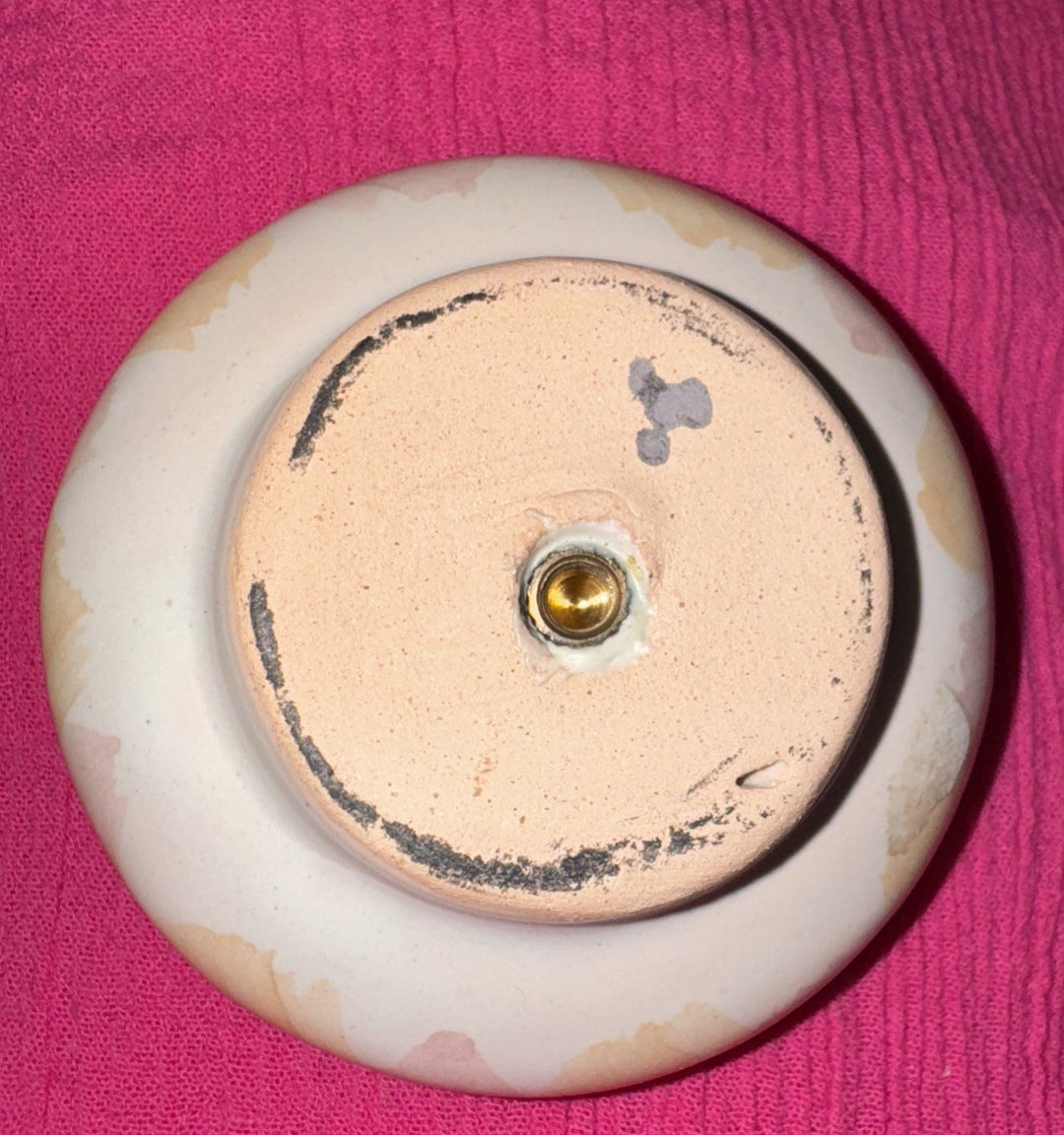 Mackenzie Childs Taylor" Bearded Iris Round Knob-2.5” Made In Mexico
