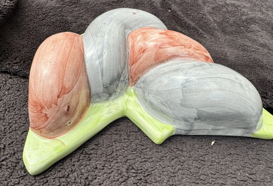 Mackenzie Childs Grey, Green And Pink  Corner Tile Rope Trim - Retired