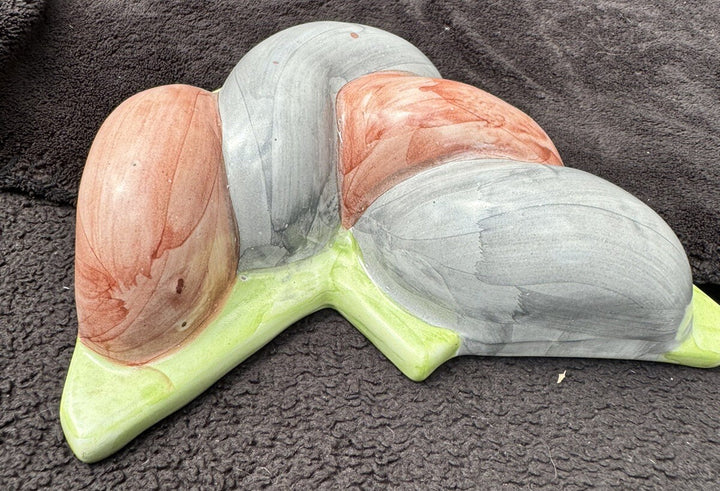 Mackenzie Childs Grey, Green And Pink  Corner Tile Rope Trim - Retired