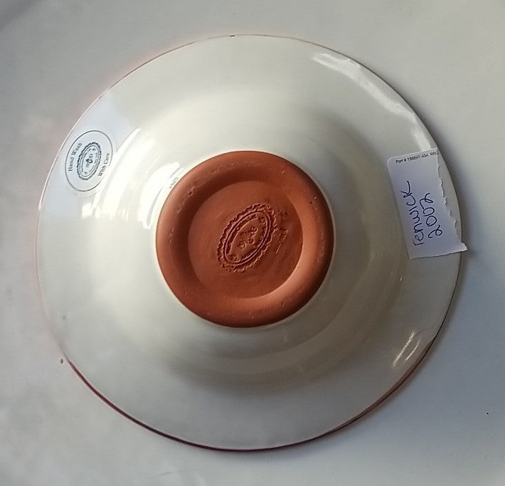 MacKenzieChilds Wallcourt  Fenwick Ceramic Bowl 8.25" Long - 3” Tall