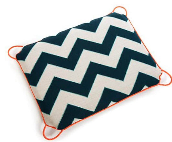MacKenzie Childs Fabric By The Yard New -teal Courtyard Chevron- Outdoor