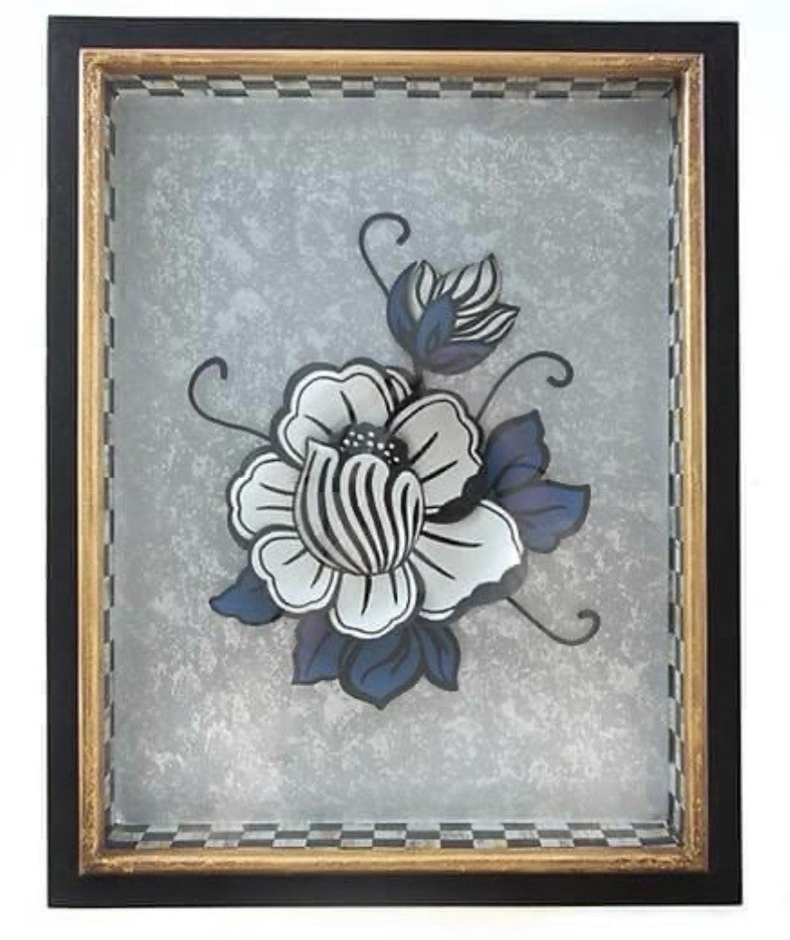 Mackenzie Childs Lotus Avant Garden Hanging Shadow Box Retired