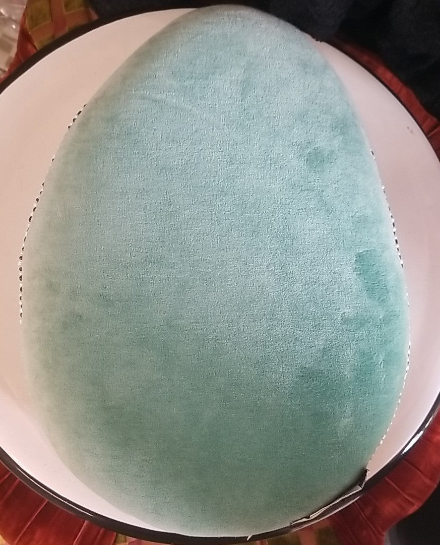MACKENZIE CHILDS HITCHCOCK FIELD EASTER EGG PILLOW Beaded