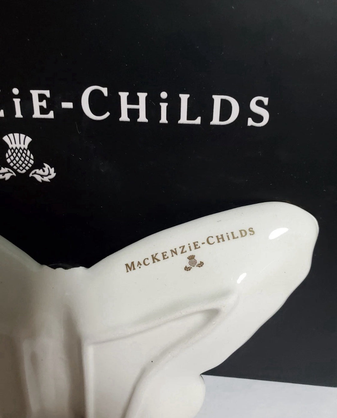 Mackenzie Childs Courtly Butterfly trinket dishes set of 2 New in Gift Box
