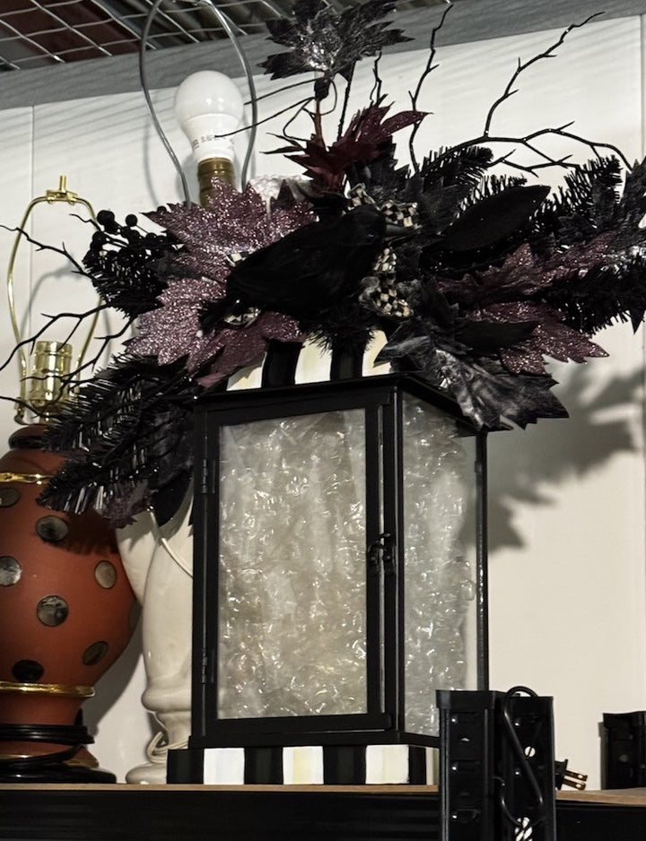 MacKENZIE CHILDS HALLOWEEN SPELLBOUND LANTERN  18” Tall New