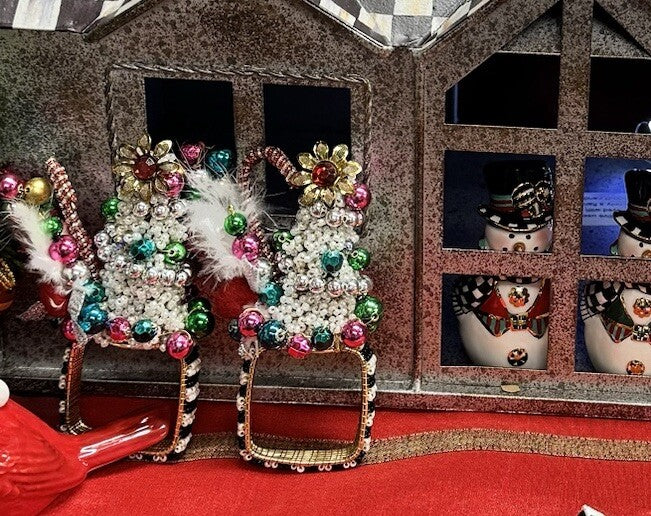 Mackenzie Childs Granny Kitsch Set Of 2  Napkin Ring New