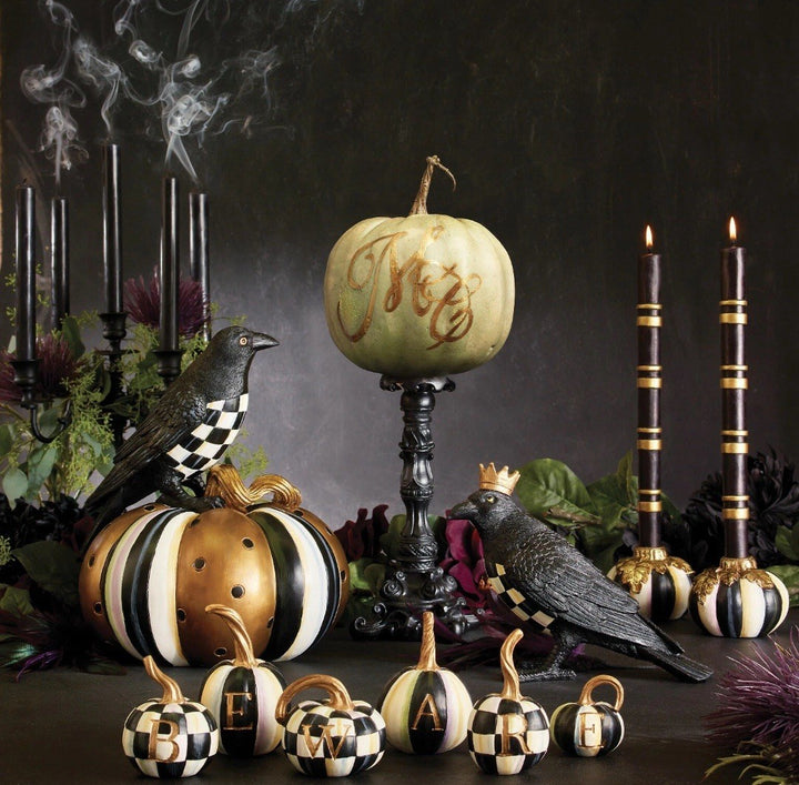 SET OF 6 MacKENZIE CHILDS BEWARE PUMPKIN SET New In Box