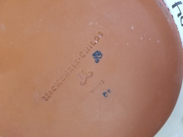 MacKenzie Childs Vintage Maddox Dessert Plate 8"  vintage 2004